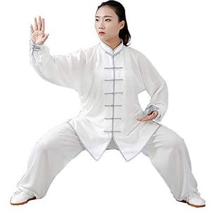 Daoba Kung Fu Uniform Uniseks pak outfit kleding kostuum uitrusting vechtsporten Wu Shu Wing Chun Tai Chi dunne en ademende tops en broek