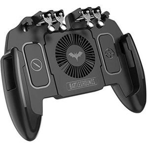 Renoble Mobiele game-controller voor PUBG/Call of Duty/Fortnite, doeltriggerknop M10 M11 zes vingers mobiel gamepad spel voor mobiele telefoon joystick met warmteafvoerfunctie 1