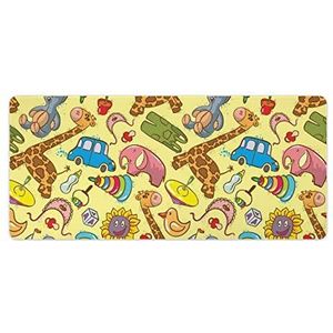 Giraffe Olifant Speelgoed Mode Bureau Muismat Antislip Gaming Muismat Accessoires Decor 40x90cm
