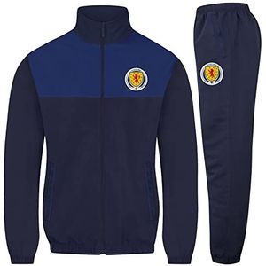 Schotland Heren Trainingspak Jas & Broek Set Officieel Voetbal Gift, Donkerblauw, M