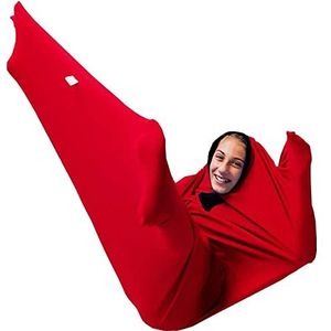 BOSSGE Sensorische sok for het hele lichaam Sensory Sox - Diepe drukstimulatie for kinderen en volwassenen met sensorische verwerkingsstoornissen of autisme (Color : Red, Size : XL/X-Large-74 * 165cm