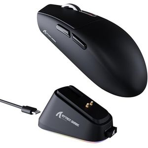 ATTACK SHARK G3PRO Gaming Mouse with Magnetic Charging Dock, PixArt PAW3311 Gaming Sensor, BT/2.4G Wireless/Wired, 25000 DPI, Gamer Mice for Win11/Xbox/PS/Mac (Black)