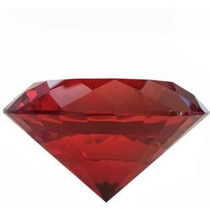 Tuin Suncatchers kleur kristal diamant 80 mm feestdecoratie diamant romantisch voorstel huisdecoratie handgemaakte hanger kettingen (kleur: rood veelzijdig, maat: 80 mm)