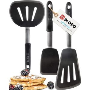 DI ORO® - Chef Series - Premium Flexibele Silicone Spatel - 315 ºC Hittebestendig - Professionele Silicone Draaier en Vis Slice