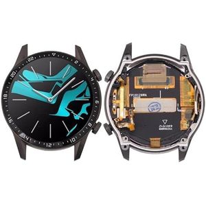 Smartwatch vervangende onderdelen LCD -scherm en digitizer volledige montage met frame voor Huawei Bekijk GT 2 46mm Smartwatch vervangende onderdelen