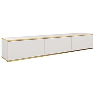 TV-meubel goud 175 cm, tv-hangkast, meerdere kleuren, woonkamermeubels, moderne stijl (wit)