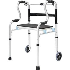 Opvouwbare rollator voor ouderen met 5 inch wielen en verwijderbare zitting - Heavy Duty Medical voor volwassenen voor gebruik binnen en buiten Decoration
