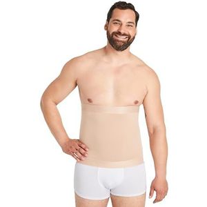 FINN Buikweggordel voor heren, figuurvormende shapewear, buikband, sterke body shaper met buikweg-effect, alternatief voor mannen, huidskleur, XXL