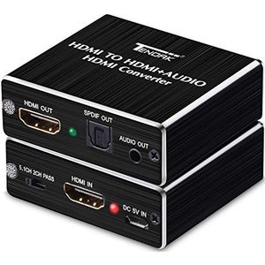 Tendak Digital Optical Audio Splitter - SPDIF/Toslink 1 Input To 3 Output, Supports 5.1CH & Dolby/DTS