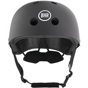 BHR 837 URBAN Elektrische scooter- en scooterhelm - CE-goedgekeurde stadshelm voor kinderen en volwassenen - Helm voor fiets, MTB, BMX, skateboard, schaatsen - Mat Zwart, L