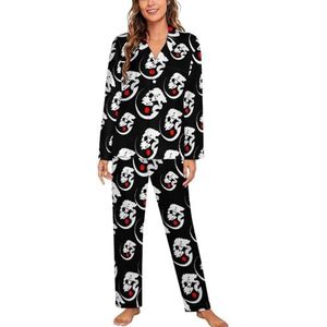 Yin Yang Bonsai Boom Lange Mouw Pyjama Sets voor Vrouwen Klassieke Nachtkleding Nachtkleding Zachte Pjs Lounge Sets