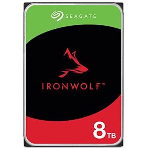 Seagate IronWolf 8,9 cm (3,5 inch) 8 TB interne harde schijf HDD 3 jaar garantie op 6 Gb/s 256 MB 7200 rpm 24 uur werking PC NAS voor RV Sensor ST8000VN004