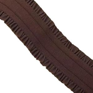 Hoge elasticiteit elastische riem verdikte duurzame tailleband Elastische band kant brede riem broek taille rok speciale accessoires-donkere koffie-50mm-2