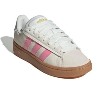 adidas Grand Court Alpha voor dames, Off White/Bliss Roze/Goud Metallic, 8
