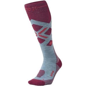 STOX Energy Socks, Skisokken Dames, Compressieklasse 23-32 mmHg, Skikous, Compressiesokken, Merinowol, Skien, Compressie, Kniekous, Geen koude voeten