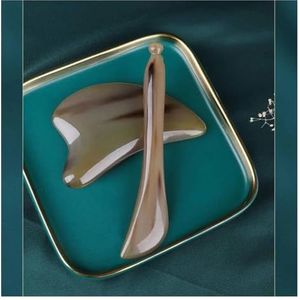 Gua Sha Massage Tool Natuurlijk Wit Yak Hoorn Schrapen Board Rib Bar Been Gezichtsschoonheid Lichaam Schrapen (Color : 2pcs set)