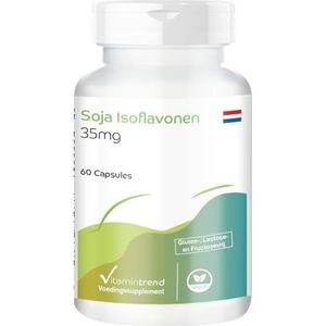 Soja-isoflavonen 35 mg - 60 capsules met vitamine E - vitaminetrend - veilige dosering - veganistisch - biologisch beschikbare supplementen uit Duitsland | Vitamintrend®