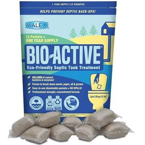 Walex Bio-Active BIOSP1, 1-Year Supply Bacteria/Enzyme Septic Treatment, 12 Treatments