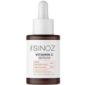 SiNOZ Vitamine C Serum 10% - Huidverzorging Gezicht Anti Aging Hyaluronzuur Hydratatie en Glans - 30 ml