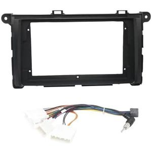 9 Inch Autoradio GPS MP5-stereospeler 2 DIN-hoofdunitpaneel Dashboardframe Installatie Trim Voor Toyota Voor Sienna 2011 Auto Fascia Radio Paneel(Black Frame cord)