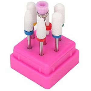 Nagelmetaalborenset, 7-delige Manicure-pedicuregereedschapsset voor Het Slijpen van Nagels, Glas, Kunststof, Metaal, Steen, Tegels, Keramiek, Lange Levensduur, Handvatontwerp