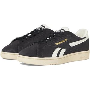Reebok Club C Grounds UK Unisex tennisschoenen voor volwassenen, zwart, gewassen wit, krijtpapier, 36/37 EU