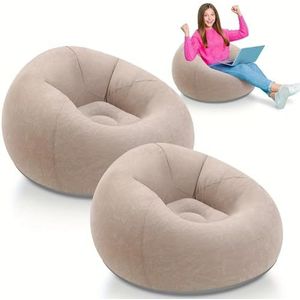 Grote Luie Opblaasbare Bank Stoelen Ligstoel Zitzak Banken Poef Puff Bank Tatami Woonkamerbenodigdheden Buiten Kamperen(V3.0 Gold Shell)