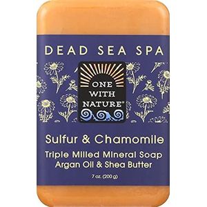 ONE WITH NATURE - Zwavel & Kamille Dode Zee Spa Bar Zeep - 7 oz. (198 g)