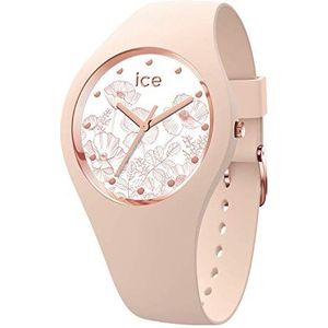 Ice-Watch - ICE flower Spring nude - Roze dameshorloge met siliconen armband - 016670 (Maat M)