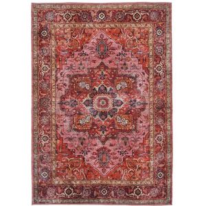Rugvista - Georgia - Vloerkleed - Rood/Roze - Laagpolig - 200 x 300 cm - OEKO-TEX Standard 100