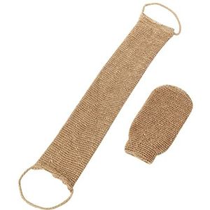 Badsponzen - Peeling-handschoenen van Natuurlijke Hennep - 2 Stuks - Voor Diepe Reiniging van de Huid