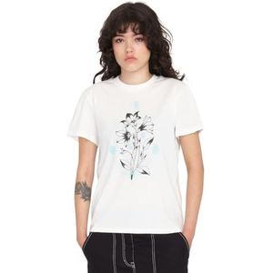 Volcom - Radical Daze Star White T-shirt voor dames - dames - maat S - beige