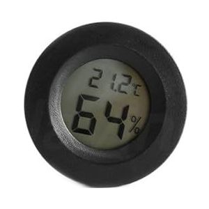 Mini Zwart Wit Digitale LCD Indoor Handige Temperatuursensor Vochtigheidsmeter Thermometer Hygrometer Gauge(Temperature humidity-01)