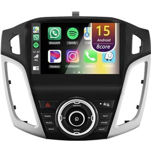 Android Radio voor Ford Focus 3 MK 3 2011-2019, 9 inch Touchscreen Autoradio met Wireless CarPlay Android Auto Bluetooth WIFI(4Core(1+32GB))