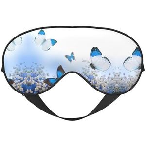 Blauwe Vlinder Slaap Eye Mas Bijgewerkt Ontwerp Licht Blokkerende Night Eye Blinder Mannen Vrouwen Shift Werk Reizen