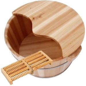Houten Voetenbad - Voetmassage Ontspanning En Ultiem Comfort Pedicurebassin For Voetbaden - Emmer Voetenbadvat For Thuis [Energieklasse A] (Color : Style 3)