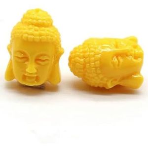 ZCHNB Kleurrijke Boeddha Hoofd Koraal Kralen Voor Sieraden Maken Ketting Armband Kunstmatige Koraal Graveren Boeddha Accessoires