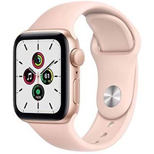 Apple Horloge SE GPS, 40mm Zilver Aluminium Case met Witte Sport Band - Regular (Refurbished)