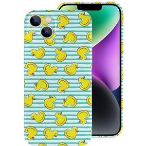 Happy Yellow Ducks schattig hoesje voor iPhone 14/iPhone 14 Plus/iPhone 14 Pro/iPhone 14 Pro Max schokbestendige beschermende telefoonhoes