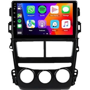 8-Core 5G-WiFi [4G 64G] Android 14 Autoradio Navi voor T-oyota Vios (2018-2019) 9 ""Scherm 2 Din Radio met Draadloze Carplay Android Auto GPS Navigatie FM RDS Bluetooth SWC DSP MIC Camera,M400s