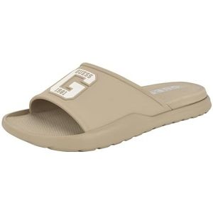 GUESS Heren Metzer Slide Sandaal, Light Natural Multi 110, 12 UK, Licht Natuurlijk Multi 110, 46 EU