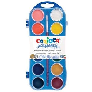 Carioca Watercolors palet met 12 kleuren op waterbasis - waterverf (41 cm, 47,5 cm, 23,5 cm, 18,4 kg, 144 stuks), 12 stuks