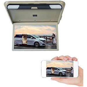 Draagbare dvd-speler voor videospelers op hoofdsteunen in auto's 1080P 19 Inch Auto Monitor Hd Lcd-scherm Auto Plafond Tv Camper Dak Mount Display MP5 Draagbare Multimedia auto Video Playe met HD-rote