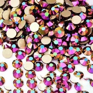 SS4-SS30 Glas Kristal Non-Hotfix Strass Goud Flatback Decor Glitter Stenen Nail Art Accessoires DIY Decoratie-p68 Rose goud AB-SS30-288pcs-1