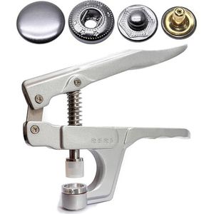 RERI Drukknopen met tang, anorak koper Ø 12,5 mm drukknop gereedschap, drukknopen gesloten, 40 stuks metalen drukknop brons kleding snaps knop voor leer handwerk jas portemonnee handtas