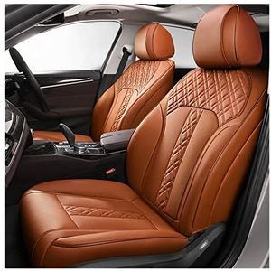 Mitsubishi - Stoelhoezen - Bruin - Lederen Bekleding - Aangepast Voor Diverse Modellen