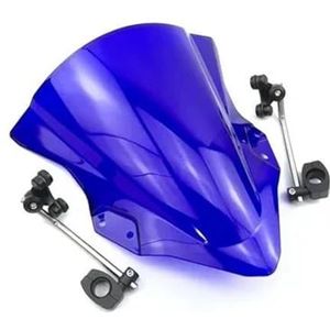 Voor Z1000 Z800 Z250 Z300 Z750 Z750R ER4N ER6N ER6F ER 6N 6F Z 750 250 800 Motorfiets Voorruit Deflectors Windgeleider(BLAUW)