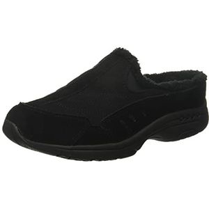 Easy Spirit Women's Travelfuzz Mule, Black 001, 9.5