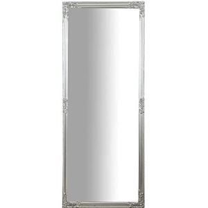 Biscottini Wandspiegel L 72 x D 4 x H 180 cm – badkamerspiegel antiek zilver – make-upspiegel – shabby – decoratie voor thuis