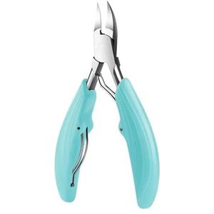 Teen nagelknipper Cutter ingegroeide teennagel tool professionele dikke nagels dode huid vuilverwijderaar super scherp gebogen mes nagelgereedschap (1 stuks-Qgroen)
